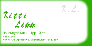 kitti lipp business card